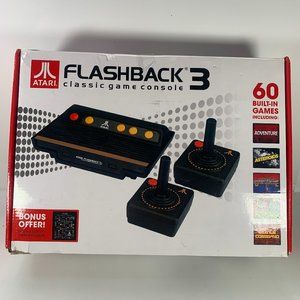 Atari Flashback 3 Classic Game Console  60 Built-in Games Old School Retro Games